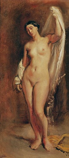 Standing Female Nude, study for the central figure of ''The Tepidarium'' von Théodore Chassériau