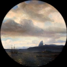 Villegagnon landet in der Bucht von Rio de Janeiro am 10. November 1555 1845