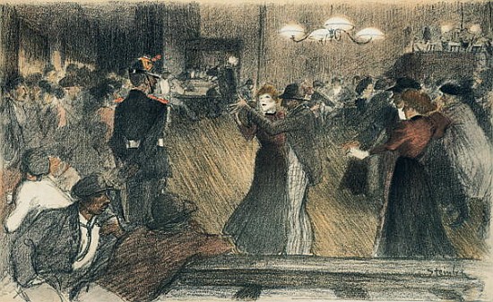 Ball at the Barriere von Théophile-Alexandre Steinlen