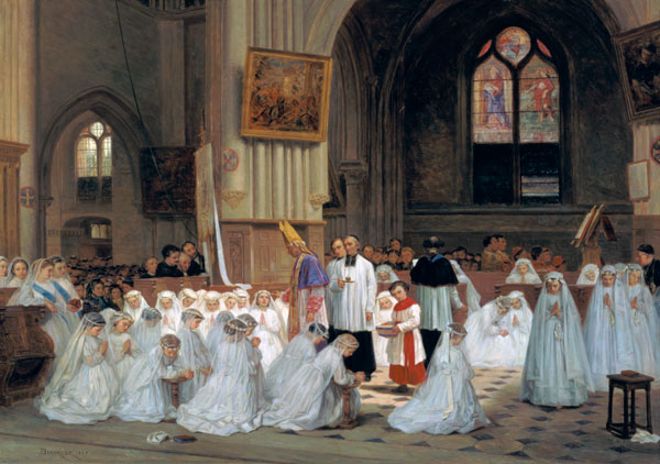 First Communion von Theophile Emmanuel Duverger