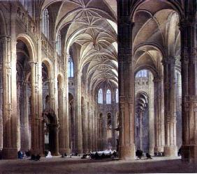 The Interior of St. Eustache, Paris, 19th century