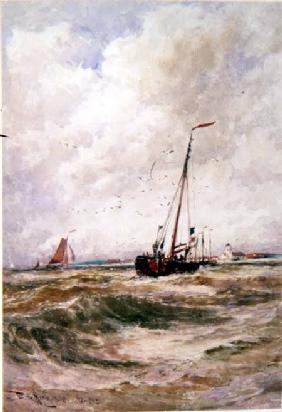 Fishing Boats Off Katwick 1890