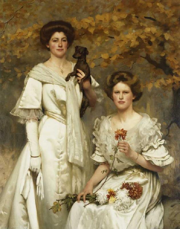 Hilda und Margaret, Töchter des Professor Sir Edward Poulton von Thomas Cooper Gotch
