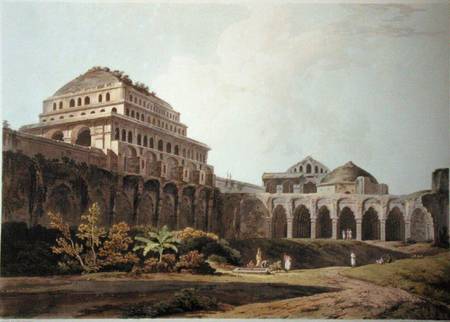 Part of the Palace, Madura, plate XIII from 'Oriental Scenery' von Thomas Daniell