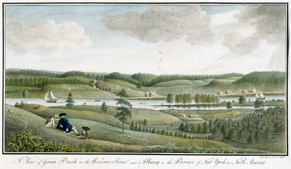 A View of Greenbush on the Hudsons River near Albany, in the Province of New York von Thomas Davies