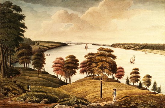 View of the Hudson River from Fort Knyphansen von Thomas Davies