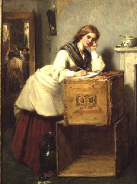 Lady Writing a Letter von Thomas Faed