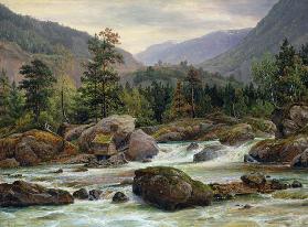 Norwegian Waterfall 1840