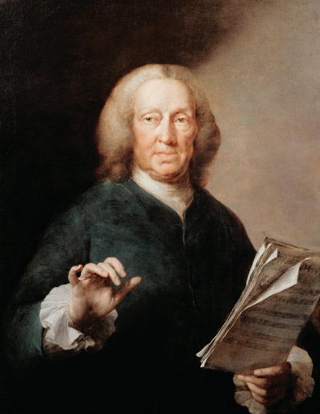 Portrait of Richard Leveridge (1670/1-1758), bass vocalist von Thomas Frye