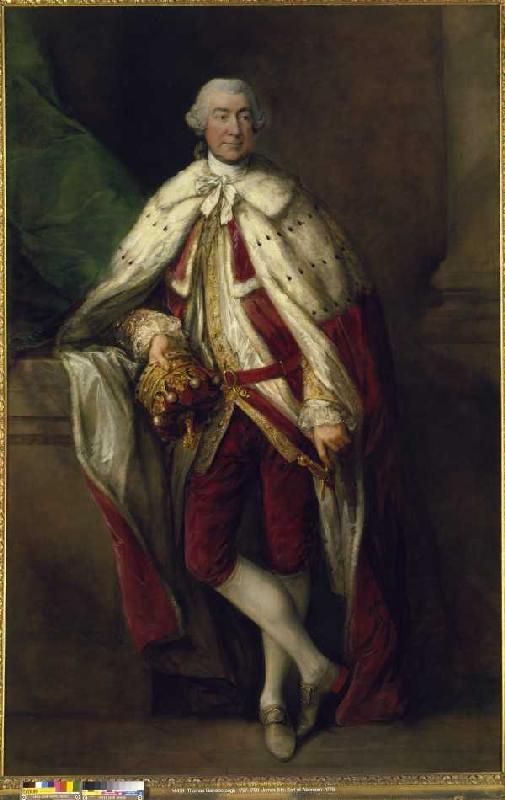 Bildnis James,8. Earl of Abercorn, in der Robe eines schottischen Peer von Thomas Gainsborough
