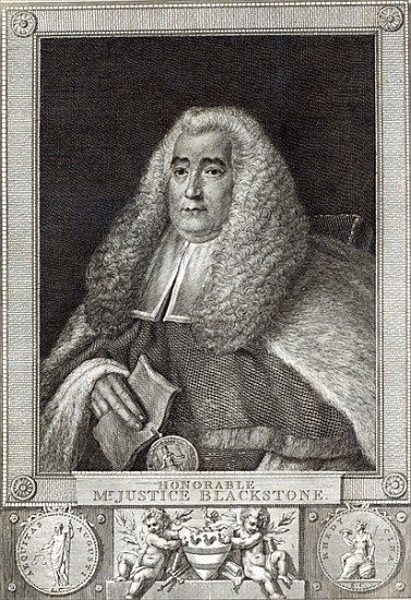 Honourable Mr Justice Blackstone; engraved by Hall von Thomas Gainsborough