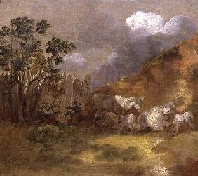 Landscape with Sheep c.1744