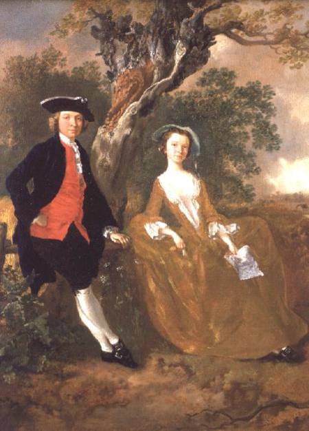 An Unknown Couple in a Landscape von Thomas Gainsborough