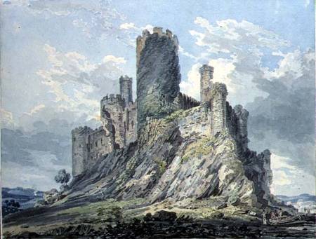 Conway Castle (w/c & pencil on paper) von Thomas Girtin