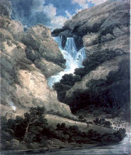 The Gorge of Watendlath with the Falls of Lodore von Thomas Girtin