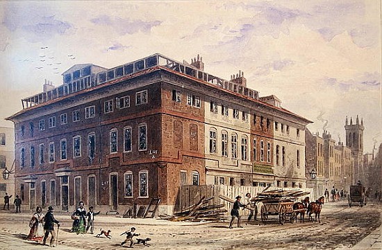 Old House in New Street Square, South East Front von Thomas Hosmer Shepherd