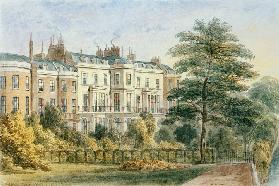 East front of Sir Robert Peel''s House in Privy Garden (1788-1850) 1851