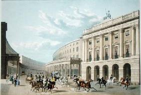 The Quadrant, Regent Street, from Piccadilly Circus, published by Ackermann c.1835-50
