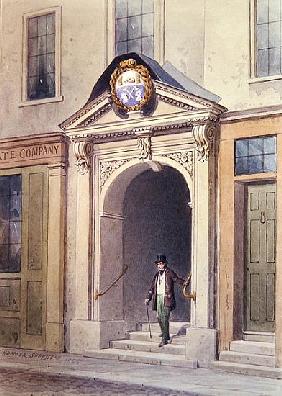 The Entrance to Butchers'' Hall, 1855,
