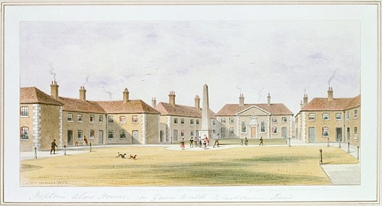 View of Charles Hopton''s Alms Houses von Thomas Hosmer Shepherd