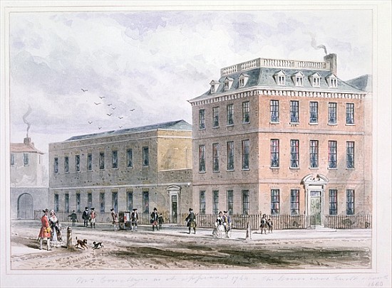 View of Soho Square and Carlisle House von Thomas Hosmer Shepherd
