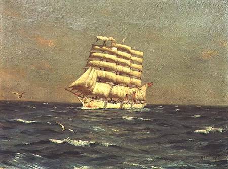 Danish trading ship, Viking von Thomas J. Somerscales