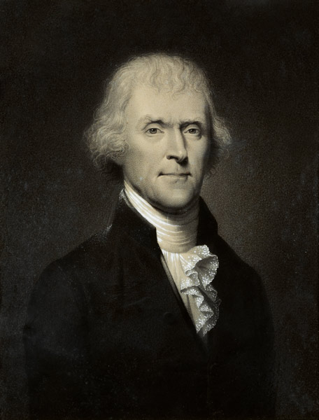 Thomas Jefferson / Bouch nach R. Peale von Thomas Jefferson