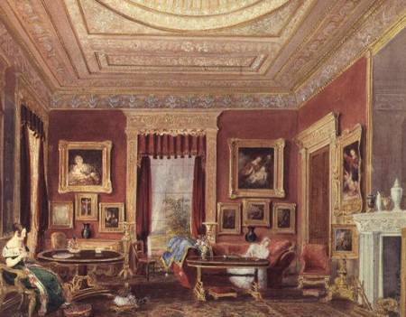 The Drawing Room, Leigh Court, Bristol von Thomas Leeson the Elder Rowbotham