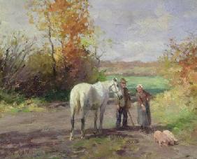 Encounter on the Way to the Field 1897