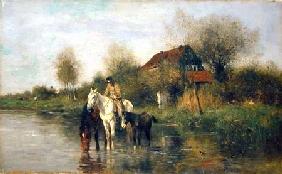Horses at Water 1877