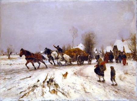 A Village in Winter von Thomas Ludwig Herbst
