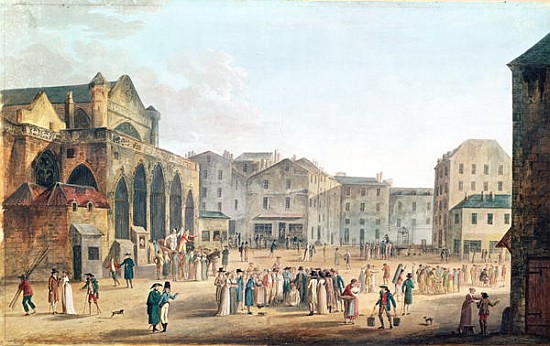 View of Saint-Germain-l''Auxerrois, c.1802 von Thomas Naudet