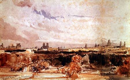 Paris viewed from the Champs Elysees von Thomas Shotter Boys