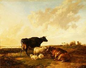 Landscape with Cows and Sheep 1850