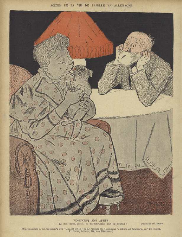 Illustration für Le Rire von Thomas Theodor Heine