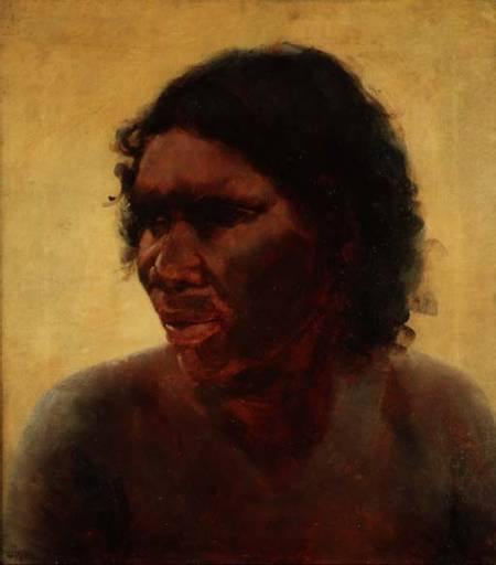 Portrait of an Aborigine von Thomas William Roberts