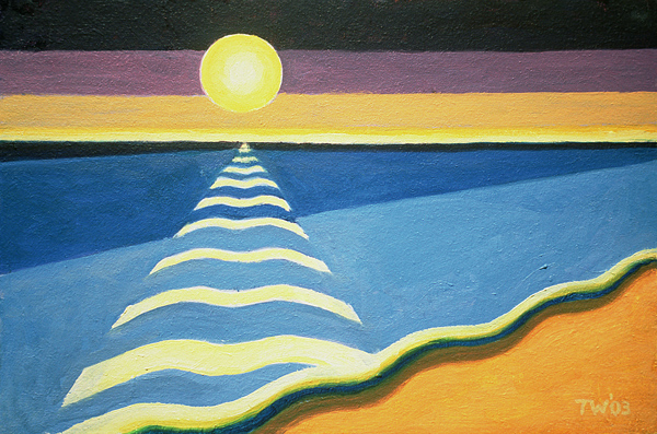 Sun, Sea and Sand, 2003 (oil on canvas)  von Tilly  Willis