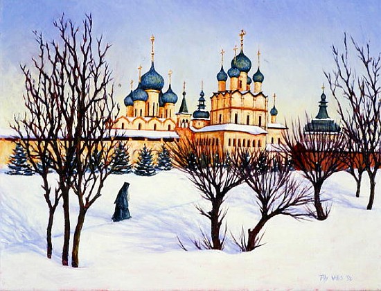 Russian Winter, 2004 (oil on canvas)  von Tilly  Willis