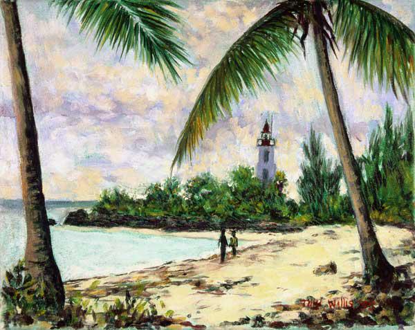 The Lighthouse, Zanzibar, 1995 (oil on canvas) 