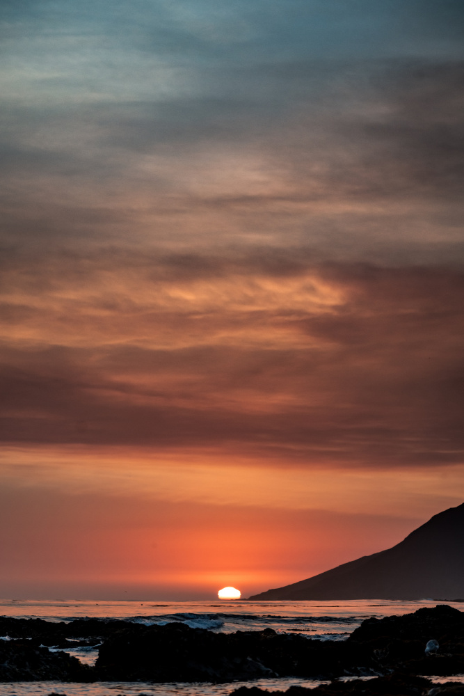 Orangefarbener Sonnenuntergang von Tim Mossholder
