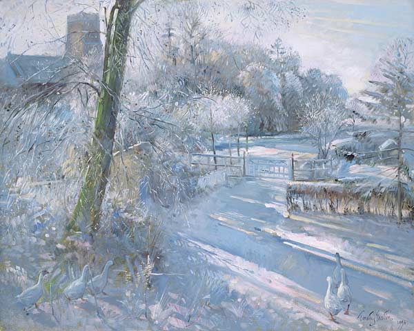 Hoar Frost Morning, 1996 (oil on canvas)  von Timothy  Easton