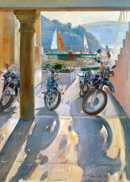 Wheels and Sails, 1991  von Timothy  Easton