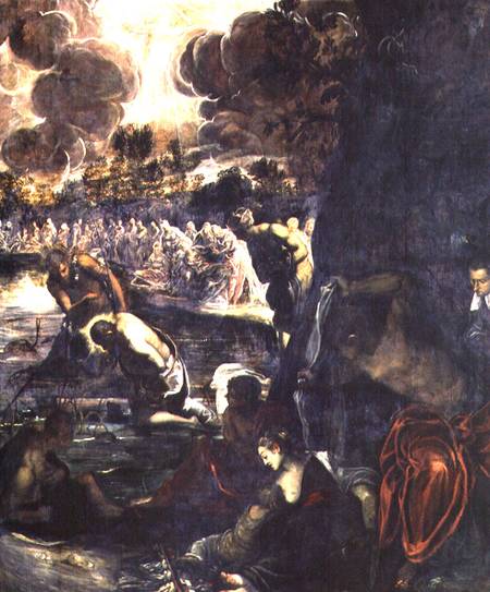 The Baptism of Christ von Tintoretto (eigentl. Jacopo Robusti)