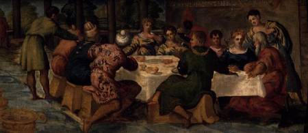 King Belshazzar's Banquet von Tintoretto (eigentl. Jacopo Robusti)