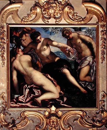 Mercury and the Three Graces von Tintoretto (eigentl. Jacopo Robusti)