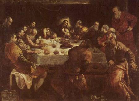 The Last Supper von Tintoretto (eigentl. Jacopo Robusti)