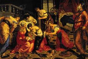 Die Geburt Johannes des Täufers. 1550