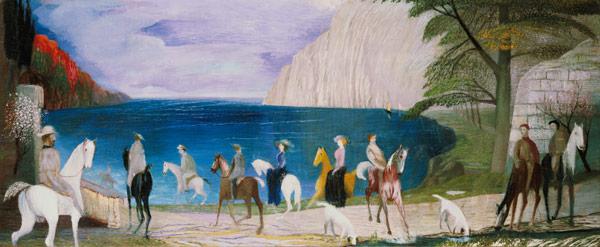 Spazierritt am Meer 1909