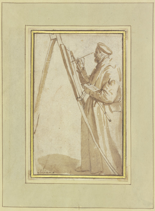 Ein Maler an der Staffelei von Tizian