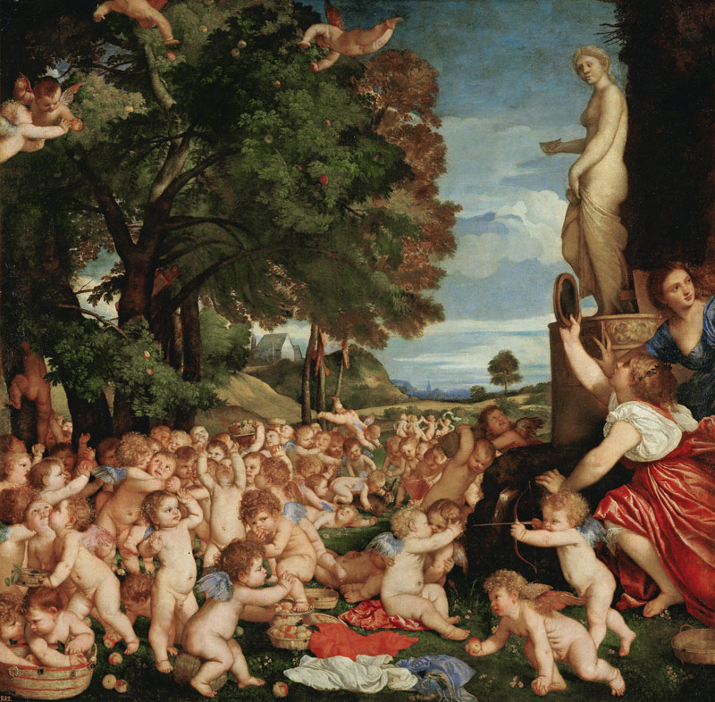 Das Venusfest von Tizian (Tiziano Vercellio/ Titian)